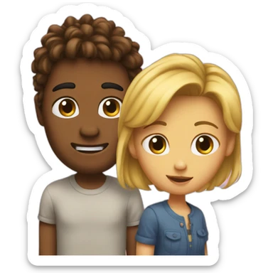 I don't know and meh emoji combine sticker