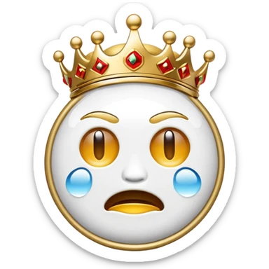 real madrid logo with crying emjoi sticker