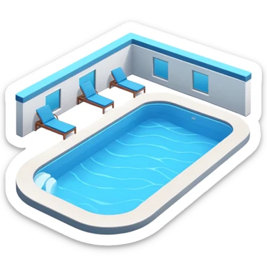 Luxury swimming pool sticker