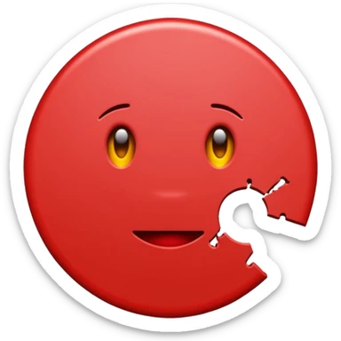 Red circle but broken sticker
