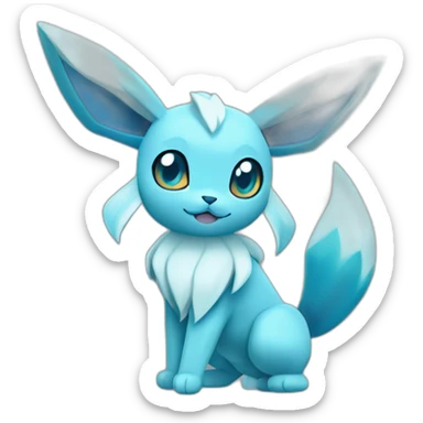 Glaceon pokemon sticker