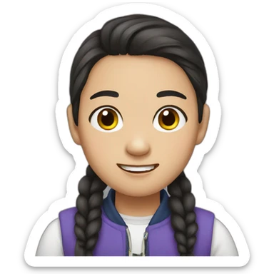 Chinese Peruvian teenager sticker