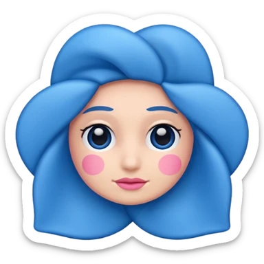 Faça uma rosa azul sticker