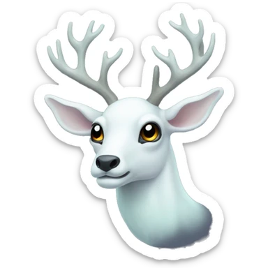 Ghost deer sticker