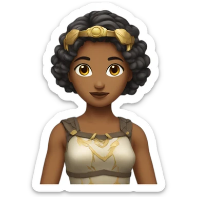 Artemis as a girl sticker