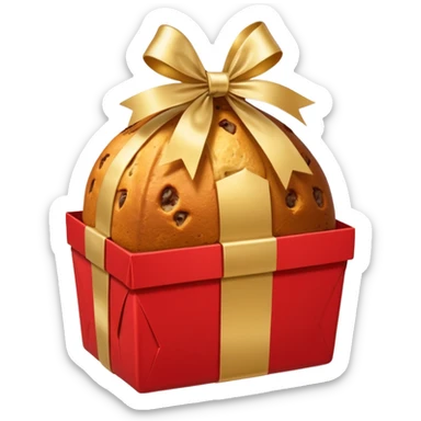 Panettone regali spumante natale sticker