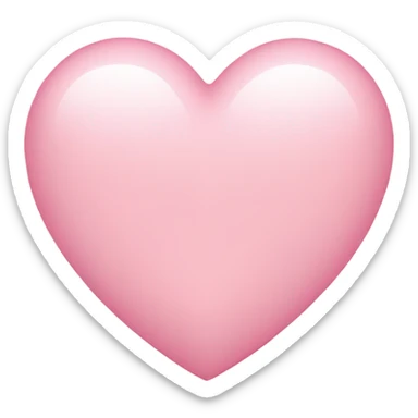 Light pink heart  sticker