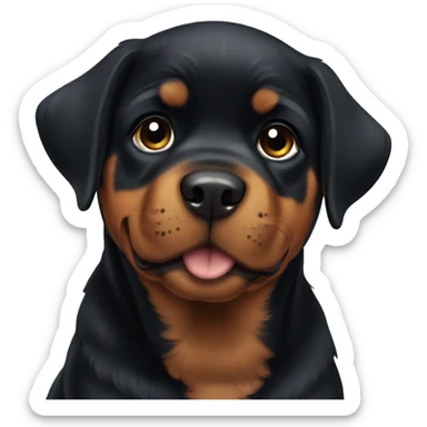 A Rottweiler puppy  sticker