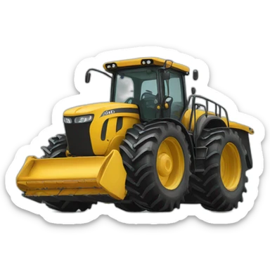 tractor harvester sticker