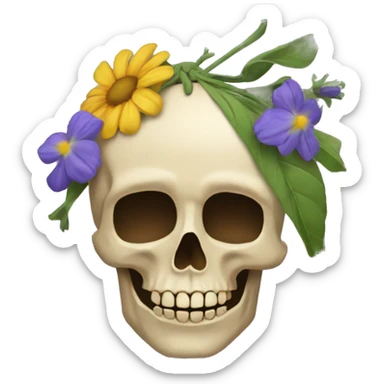 A boquete of dead flowers  sticker