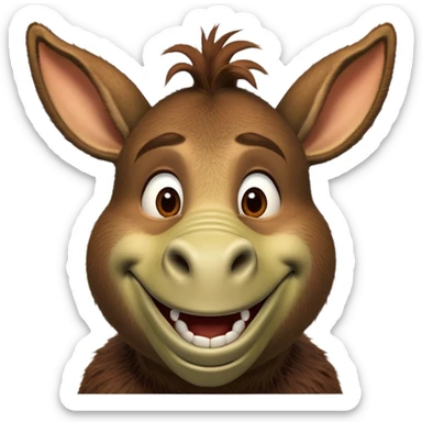 Donkey from Shrek movie sticker