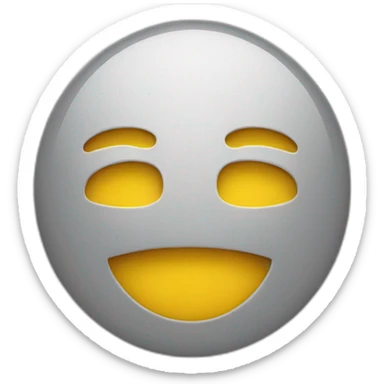 yellow emoji smiled rising one eyebrow sticker