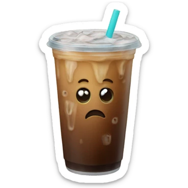 Iced coffee sticker