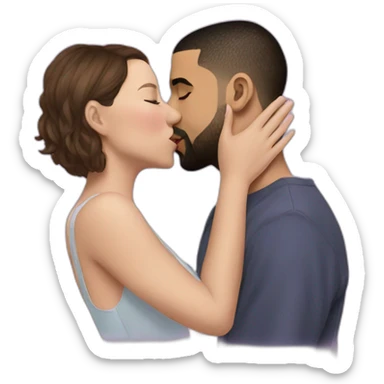 drake kissing Millie Bobby Brown sticker