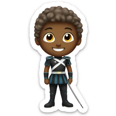 Colorguard boy sticker