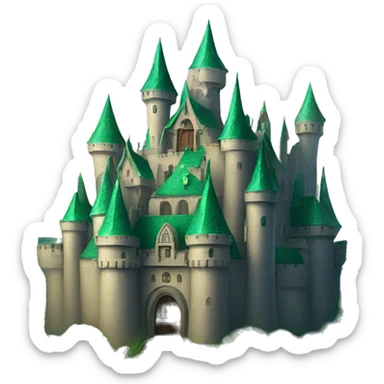 The sorcerer's emerald castle  sticker