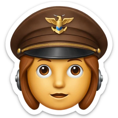 pilot hat sticker