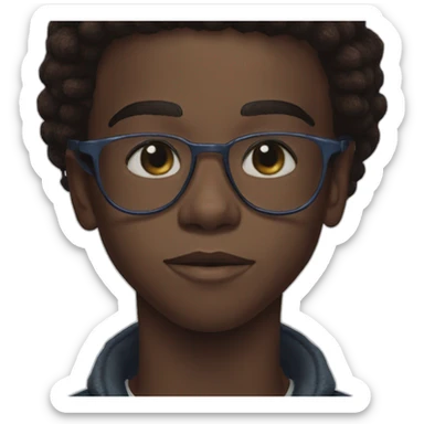 Caleb McLaughlin Lucas Sinclair stranger things  sticker