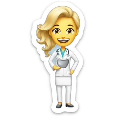 funny dental secretary sticker