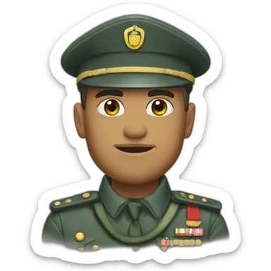 Create a soldier rank emoji sticker