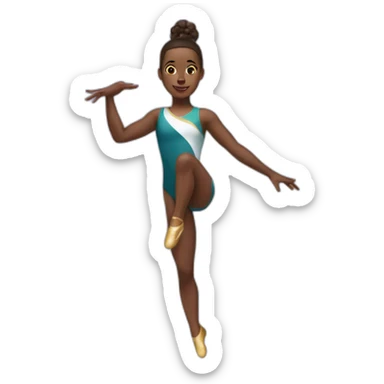 Gymnaste qui fait le grand écart sticker