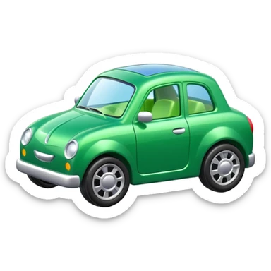 green car toy sticker