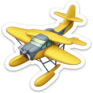 seaplane amphibian sticker