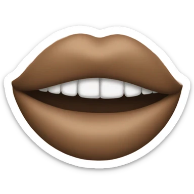 Big lips with mole on right side sticker