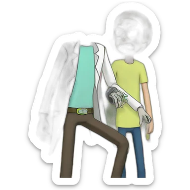 Rick and Morty album cover sticker