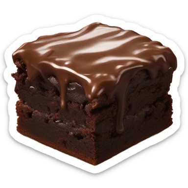 Delicious brownie sticker