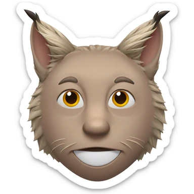 realistic cat with yellow eyes sticker