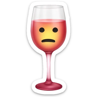 Rose wine glass that says “Wednesday Megan” sticker