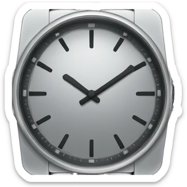 broken silver wristwatch sticker