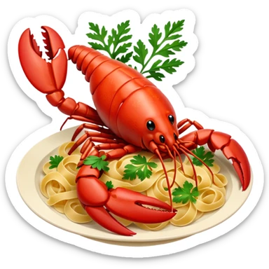 lobster pasta sticker
