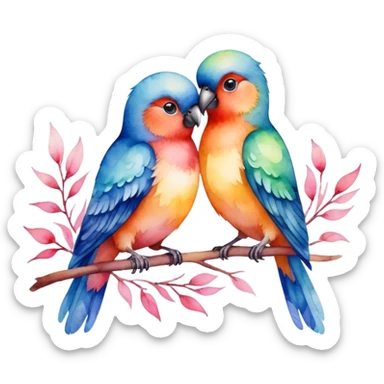 Love Birds sticker