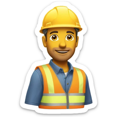 Cône chantier sticker