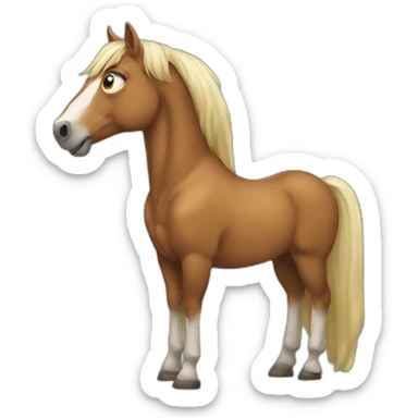 pretentious horse sticker