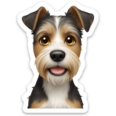 Terrier Mix dog￼ sticker