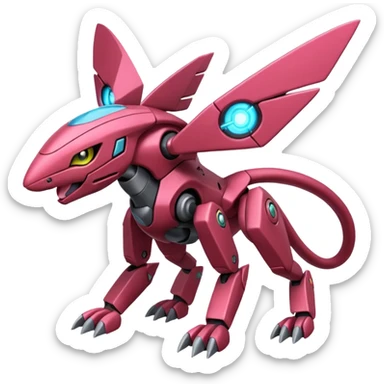 Vikavolt-Peppercat-Koraidon-Genesect-Miraidon-fusion, full body sticker