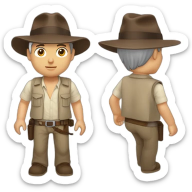 Harrison Ford as Indiana Jones. No patterns sticker