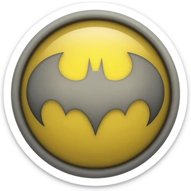 Bat signal sticker