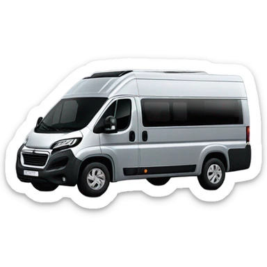 Peugeot Boxer L3H2 Campervan mit Fenster color: silver sticker