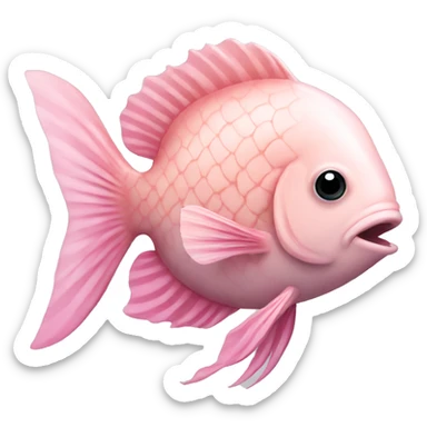 Light pink fish sticker