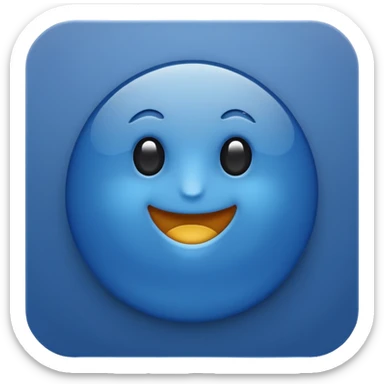 Dark blue checkmark for social media. sticker