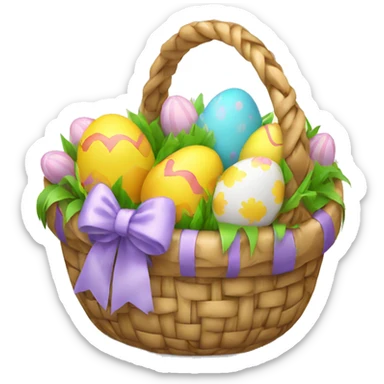 easter basket sticker