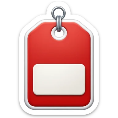 Keep everything the same classic red and white name tag but replace the word 'Name' with ‘Content’  sticker