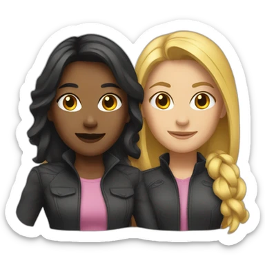 female dynamic duo sticker