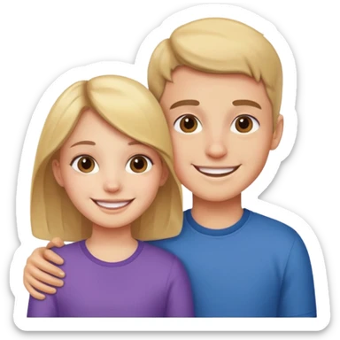 brother and sister sticker