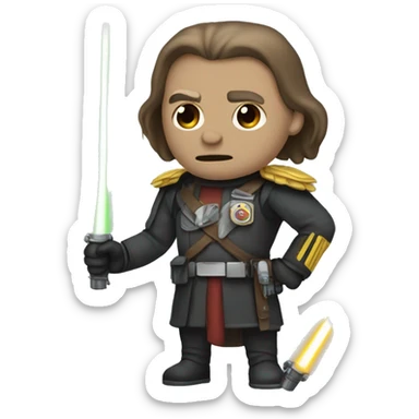 general Grievious with four light sabers sticker