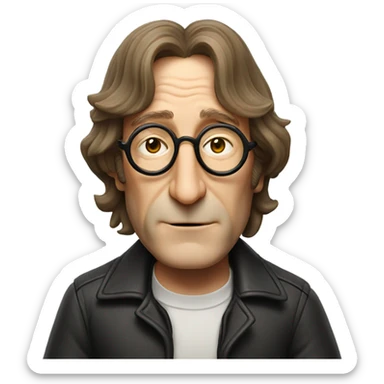 John Lennon giving peace sign sticker